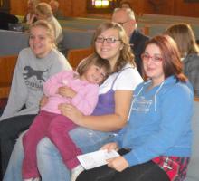 Excited to be in church