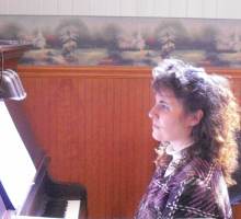 Gretchen at the piano