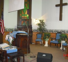 Pulpit area of our church